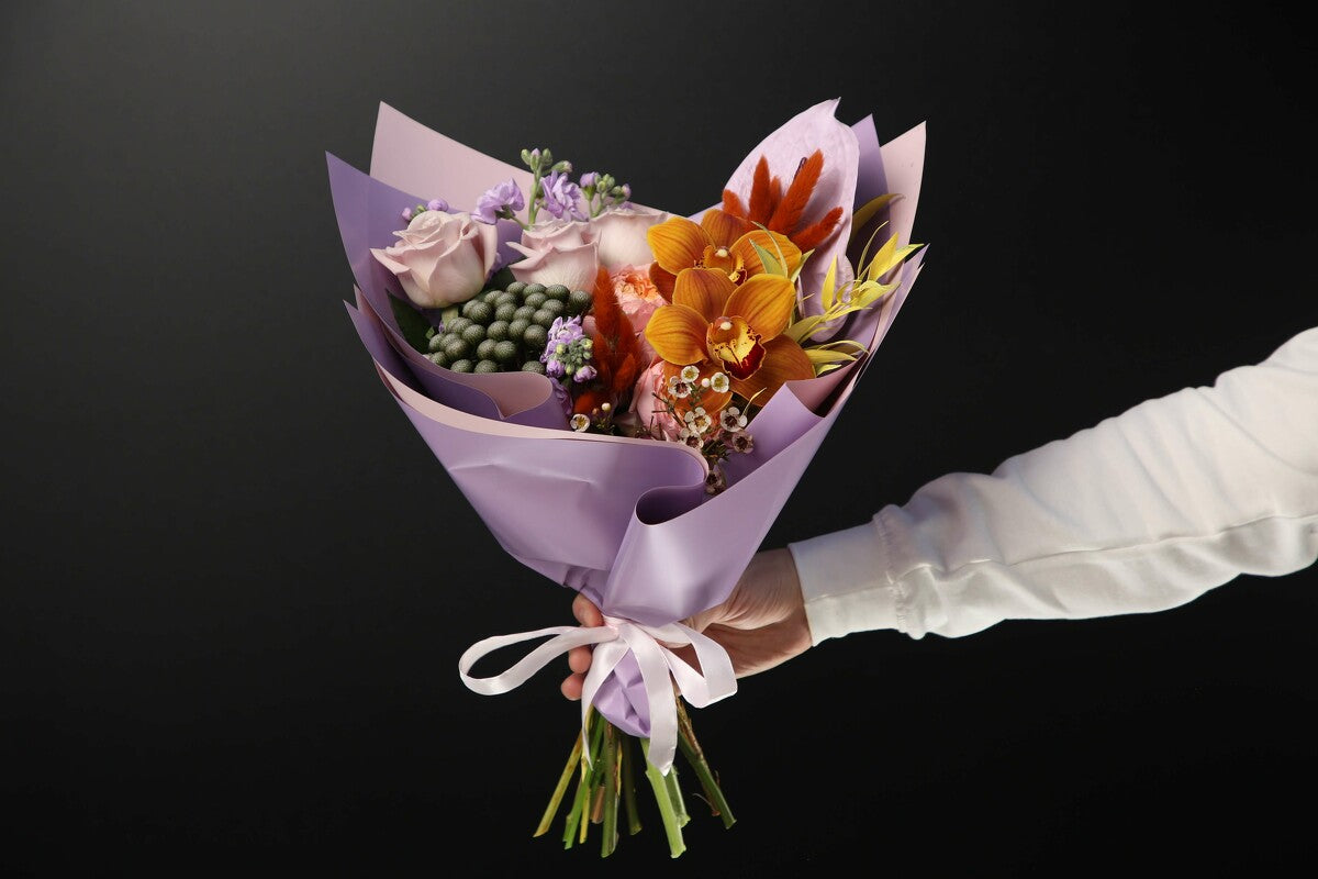 Bouquet called "Sunset at sea"