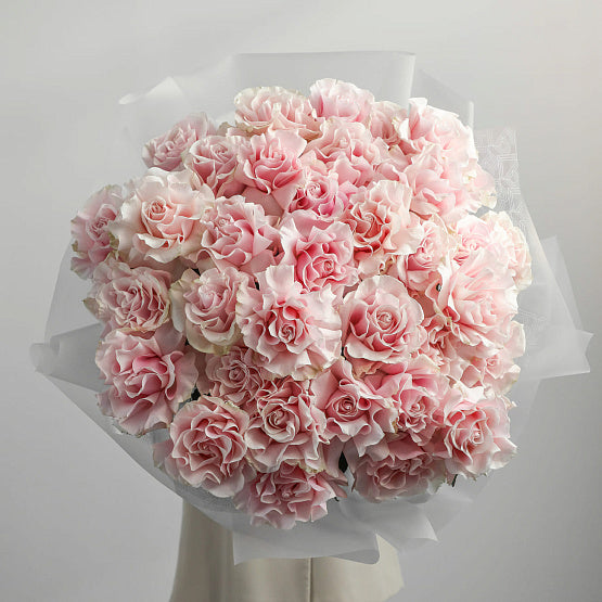 Monobouquet of French Roses Pink Mondial