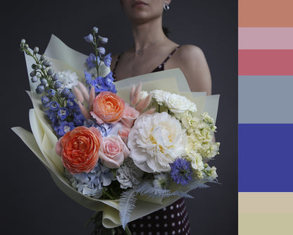Bouquet of flowers called "Rolling Thunderstorms"