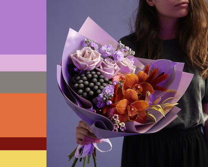 Bouquet  called "Sunset at sea"