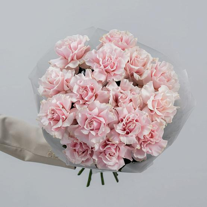 Monobouquet of French Roses  Pink Mondial